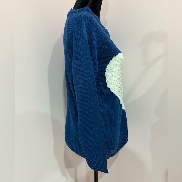 LAST‼️ Heart Sweater- Blue - Picture 8 of 9